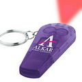 Purple Light Up Whistle Flashlight & Keychain